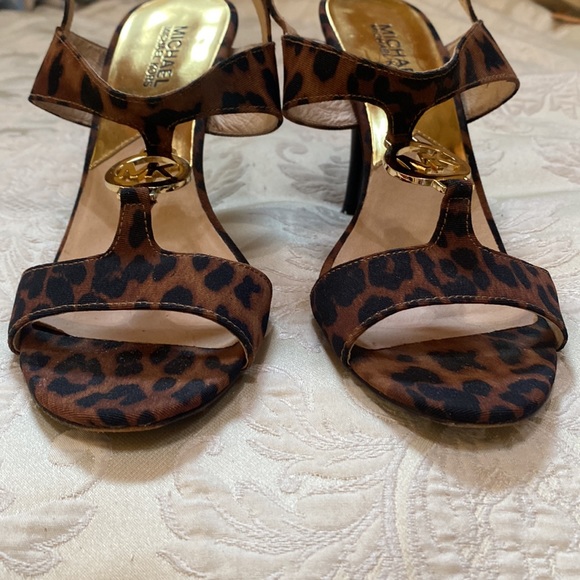 Michael Michael Kors leopard print high heel sandals - Picture 4 of 12